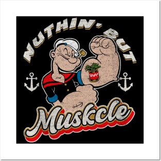 Popeye Nuthin' But Muskcle Dks Posters and Art